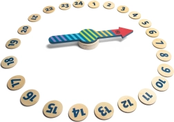 Dřevěná venkovní hra Roztoč šipku – barvy a čísla