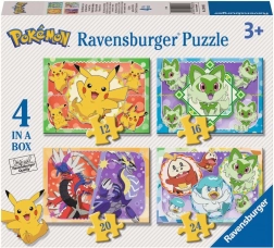 Puzzle Pokémon 4 v 1 (12, 16, 20, 24 dílků) RAVENSBURGER
