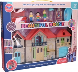 Domeček pro panenky s efekty 40 cm set