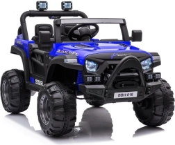 Dětské elektrické autíčko 12V v modré barvě s EVA koly a dálkovým ovládáním
