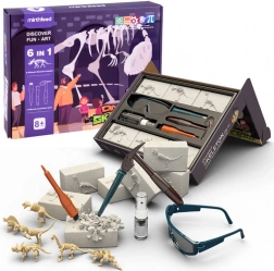 Vykopávky dinosauřích kostí 6 v 1 – paleontologická sada pro děti