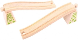 Nadjezdové koleje s pilíři 2 ks Bigjigs Rail