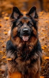 Norimpex diamantové malování německý ovčák v květinách 30 × 40 cm