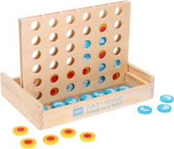 Dřevěná hra Čtyři v řadě den a noc