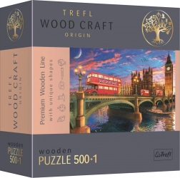 TREFL Wood Craft Origin puzzle Westminsterský palác s Big Benem 501 dílků