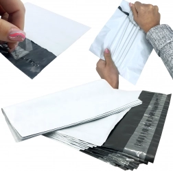 Bílé kurýrní poštovní obálky z folie B4 260 × 350 mm, 50 ks