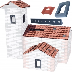 Classic World EDU pěnové stavební cihličky EVA – střešní set, 38 ks