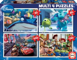 Educa puzzle Disney Pixar mix 4v1 (50, 80, 100, 150 dílků)