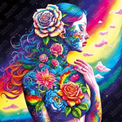 Puzzle květinová bohyně 1023 dílků MAGNOLIA