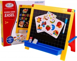 tabule 4v1 s křídou, fixem a magnetickými písmenky