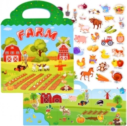 album s nálepkami farma – zvířata a zelenina