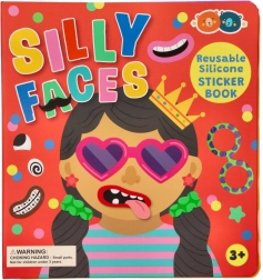 Silikonové samolepky s knížkou – vtipné obličeje