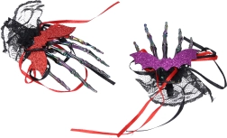 Karnevalová spona do vlasů kostra – set