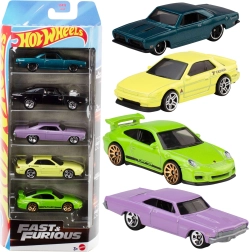 Hot Wheels Rychle a zběsile – sada 5 kovových autíček
