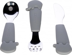 FreeON sada příborů z nerezové oceli šedá