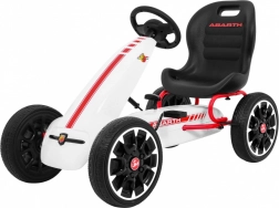 Šlapací motokára ABARTH bílá