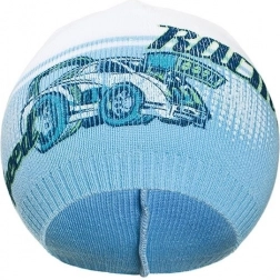 dětská podzimní čepička new baby racing světle modrá 110 (4–5 let)