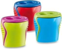 Dvojité ořezávátko s dózou MAPED Boogy – mix barev