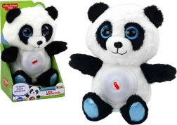 Plyšová panda s noční lampičkou a ukolébavkami 30 cm