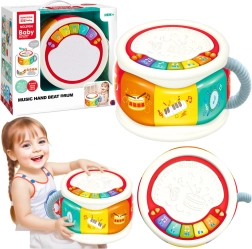 Velký interaktivní vzdělávací bubínek pro děti barevný