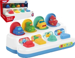 Woopie Baby vzdělávací hračka s vyskakovacími vozidly
