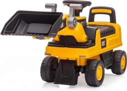 Odrážedlo bagr CAT se zvuky a interaktivním volantem, žluté
