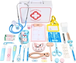 Dřevěná lékařská sada - 43 prvků