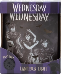 Dekorativní lampa Wednesday – gotický lampion s motivem tančící WEDNESDAY