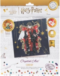 Crystal Art pohlednice Harry Potter a Hedvika 18 × 18 cm