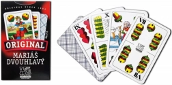 Mariášové karty dvouhlavé s károvým rubem