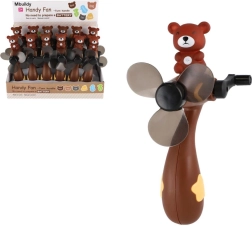 Větráček na kliku s motivem medvěda z plastu