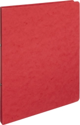 Červený pořadač A4 s 2 kroužkovou mechanikou