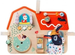 Lilliputiens - dřevěná aktivní tabule Farma pro děti od 9 měsíců