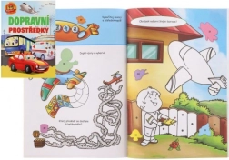 Pracovní sešit 101 aktivit s nálepkami Dopravní prostředky