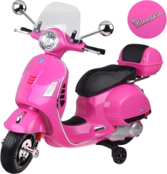 Dětská elektrická koloběžka Vespa GTS Super na akumulátor – růžová