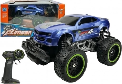 RC terénní auto s vysokými koly 1:24 – Modrá