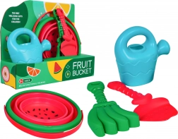 Megasada pískových doplňků se skládacím kyblíkem