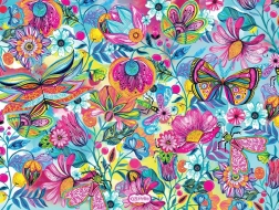 Puzzle Květiny a motýli 1000 dílků BLUEBIRD