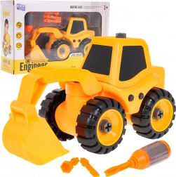 Stavební míchačka k montování pro děti 3+ se šroubovákem a 3 bity – Koparka