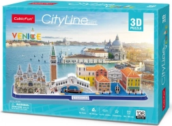 3D puzzle panorama Benátky - 126 dílků