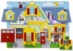 Zvukové dřevěné puzzle dům MELISSA & DOUG