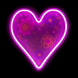 LED neonové světlo srdce 2Kids Toys