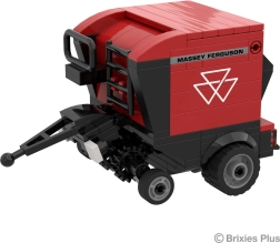 Brixies plus massey ferguson rb f – lis na válcové balíky (3d stavebnice, 172 dílků)
