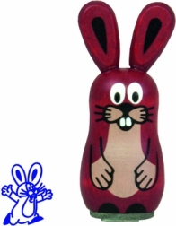 Dřevěné razítko Zajíc Krteček a přátelé