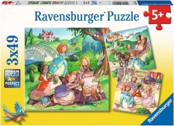 Puzzle Malé princezny 3×49 dílků RAVENSBURGER