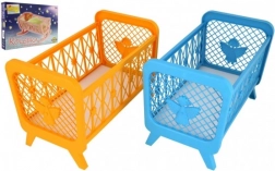 Plastová postýlka pro panenky bez soupravy