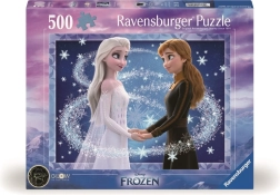 ravensburger puzzle disney ledové království elsa a anna 500 dílků svítící ve tmě