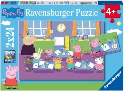 Ravensburger puzzle peppa pig 2×24 dílků – třída