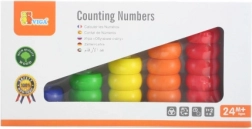 Dřevěné počítadlo s barevnými kroužky VIGA