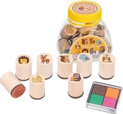 GOKI dřevěná razítka – lesní zvířátka